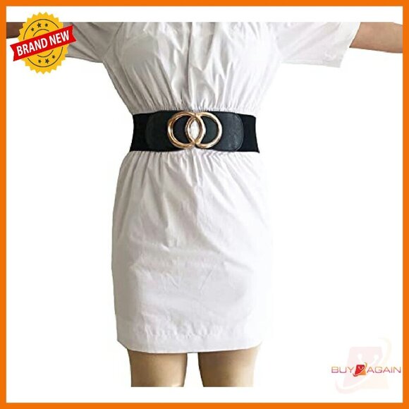 Elastic Wide Stretch Waist Cinch Belt For Dresses Tops Shirts main image 6